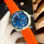 Replica TAG Heuer Formula 1 Automatic Watch Men 43MM Blue Dial Orange Band